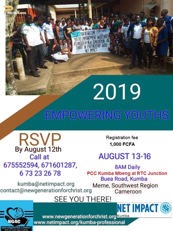 KumbaNet's tweet image. Empowering youths Second Edition.
Don't miss netimpact.org/chapters/kumba…
@netimpact @MbotijiEric @UNICEF @dosomething @giveforms @UN @VolunteerMatch @BillGates @gatesfoundation @nonprofitorgs