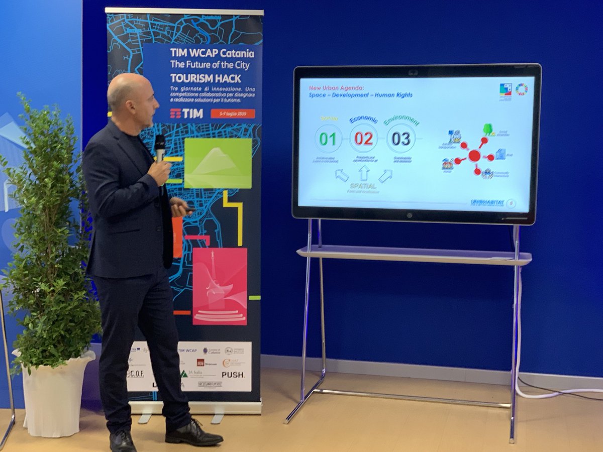 Roi Chiti of <a href="/UNHABITAT/">UN-Habitat</a> updates us on the New Urban Agenda. #keywords: the right to the city, new urban governance, Space development and Human rights. He explains that the protest is less important than the collaboration of the citizens #TourismHack TIM Wcap