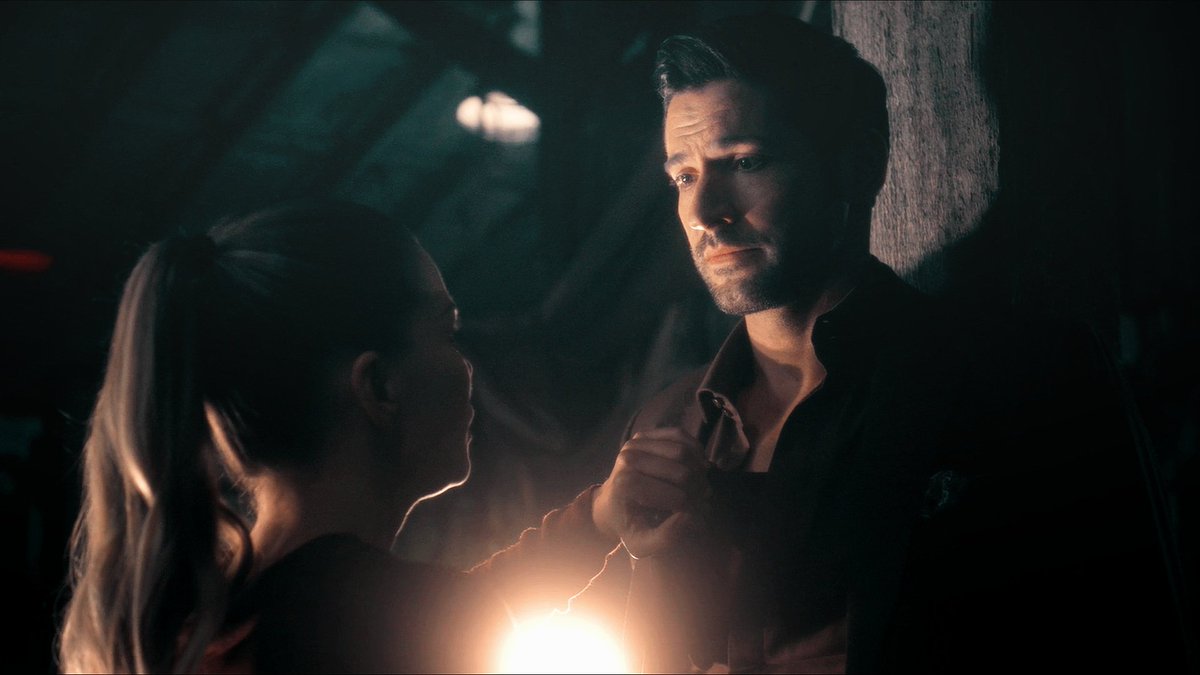 "If I pushed this into your chest, It would kill you?""yes""because I'm close to you?""yes""but you jumped in front of it anyway""yes. and I would do it again. and again. don't you know that, Detective?""I'm sorry" #Lucifer (4x02)