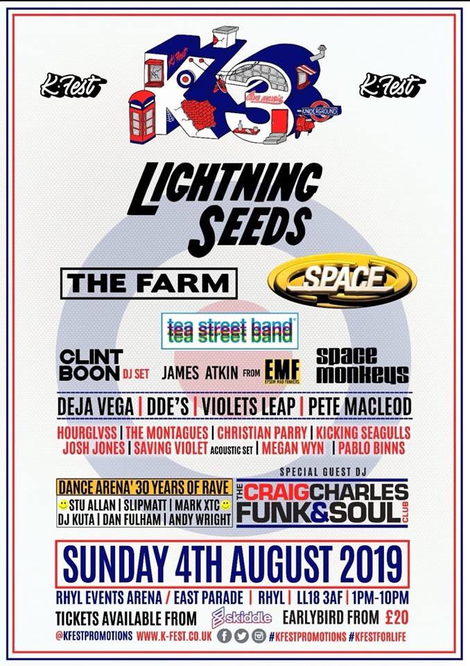 Lightning_Seeds's tweet photo. Looking forward to playing K Fest in Rhyl on 4th August. Pretty sure there will be a few scousers making the trip ⚡️⚡️⚡️ https://t.co/OQcxRIifZ2