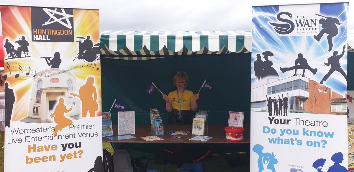 🎉We're at the <a href="/WorcsCarnival/">Worcester Carnival</a> 2019! 🎉
We're on Pitchcroft today until 3pm so please do come along and say hello, pick up a brochure and find out more about who we are and what we do! 😊 #Worcesterlive #Theatre #LiveMusic #Comedy #Worcester