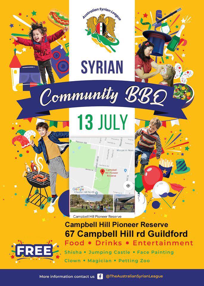 G'day everyone,

We apologies for the delay, the big community event is back on. Come on down to a fun filled and Family day out. Jumping castles, face painting and much more. We will be there in support, if you see one of the Mediterranean crew come say hello.