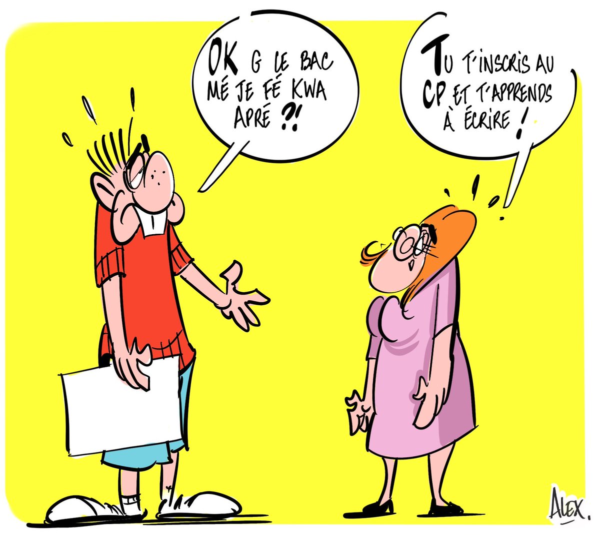 #dessin @CourrierPicard et @UnionArdennais du 06.07.2019 : le #bac ok et après ?!? 
#baccalaureat2019