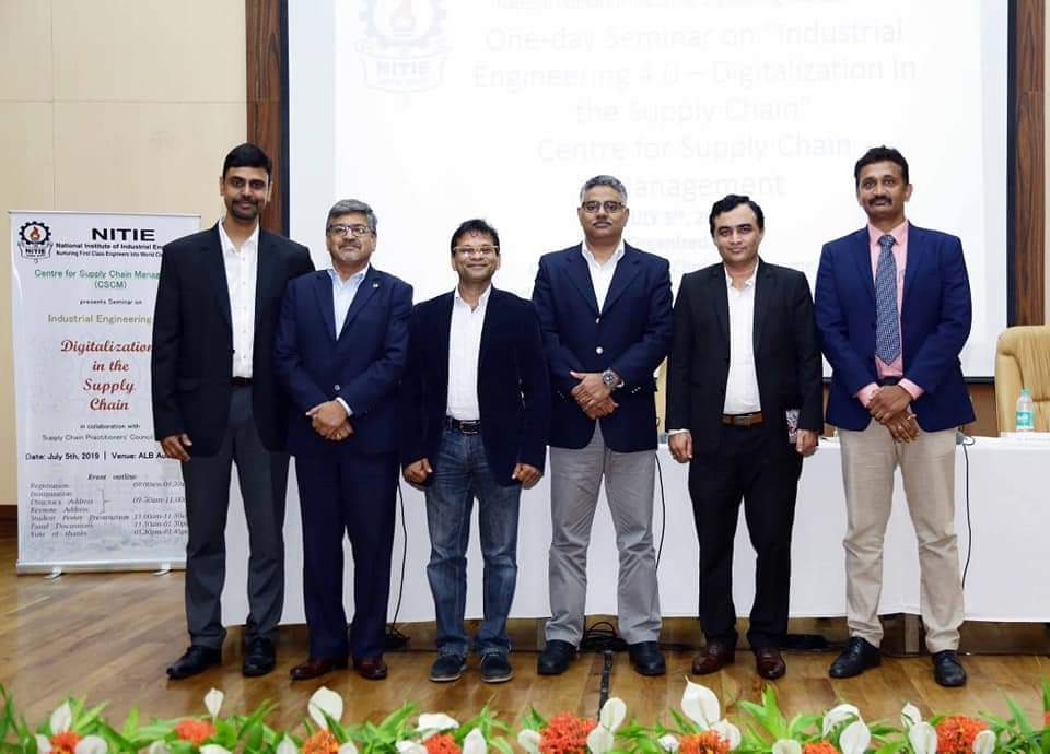 IIMMumbai's tweet image. Centre for Supply Chain Management (CSCM) at NITIE organized a one-day Seminar on &quot;Industrial Engineering 4.0-Digitalization in the Supply Chain&quot;  on July 5th, 2019. The seminar aimed to play pivotal role in driving technological advancement in SCM in India.
#NITIE #CSCM #SCM