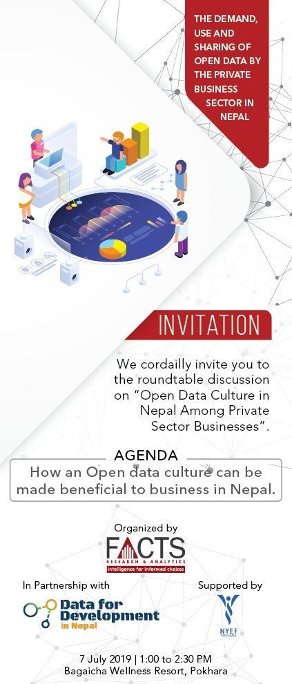 FACTSNepal's tweet image. If you are in pokhara, please be informed about this program. We are talking about Data Culture & Open Data #data4nepal #data4development @Data4Developm