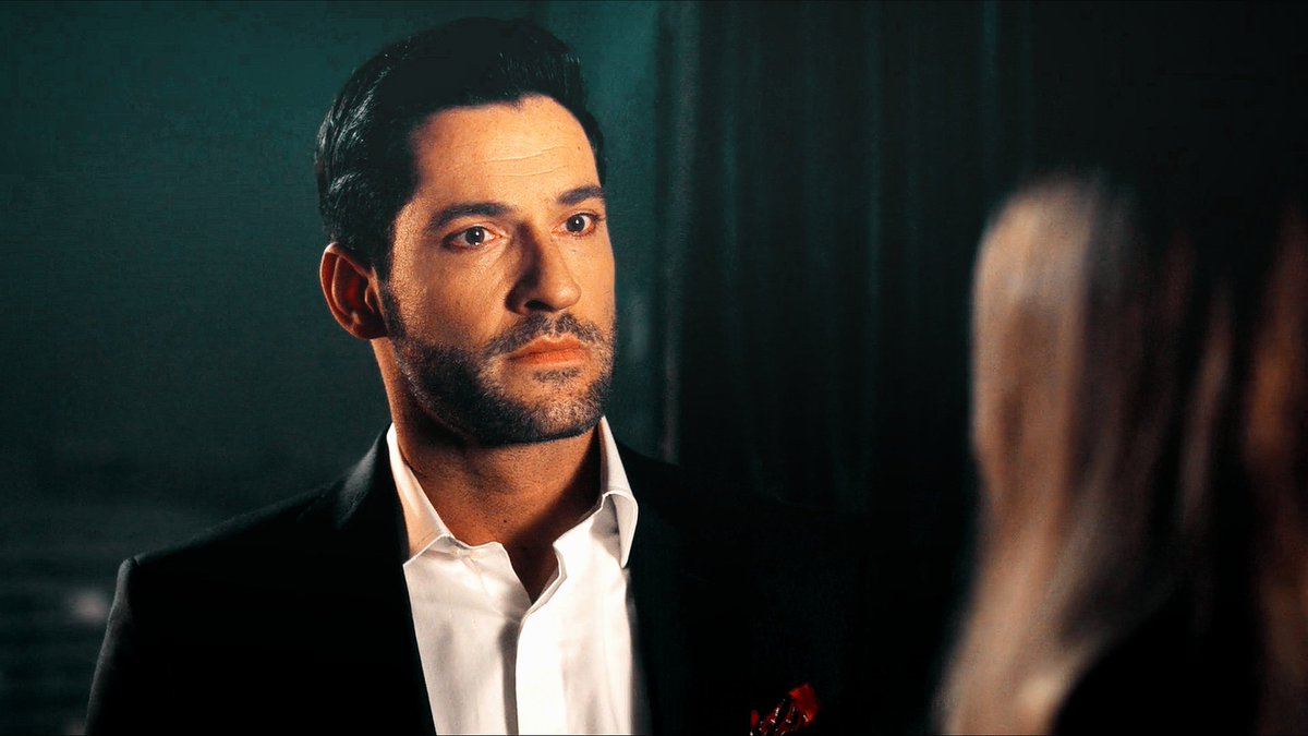 "you could change""but what if I can't? could you accept me like this?""I.... you have no idea how much I want to. I do. I'm..I'm trying""but could you?!""I.. I don't know""then I have my answer"It is kinda scary to look at his face like that tho #Lucifer (4x03)