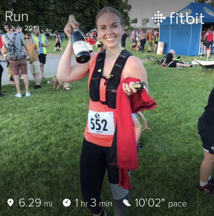 First 10k completed last night, the Colin Potter 10k. The hills were horrible & the sun was hot  🥵 but I completed it 🥳🥳 @cp10k #colinpotter10k #darleypark