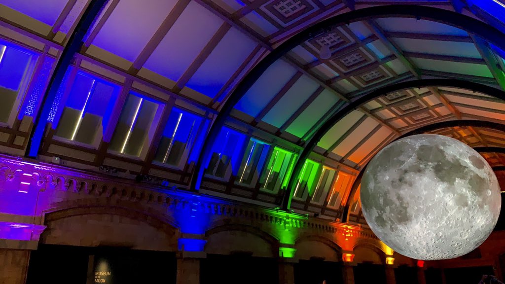 This was worth getting up early for to beat the crowds, the #MuseumOfTheMoon at the #NHMLondon.