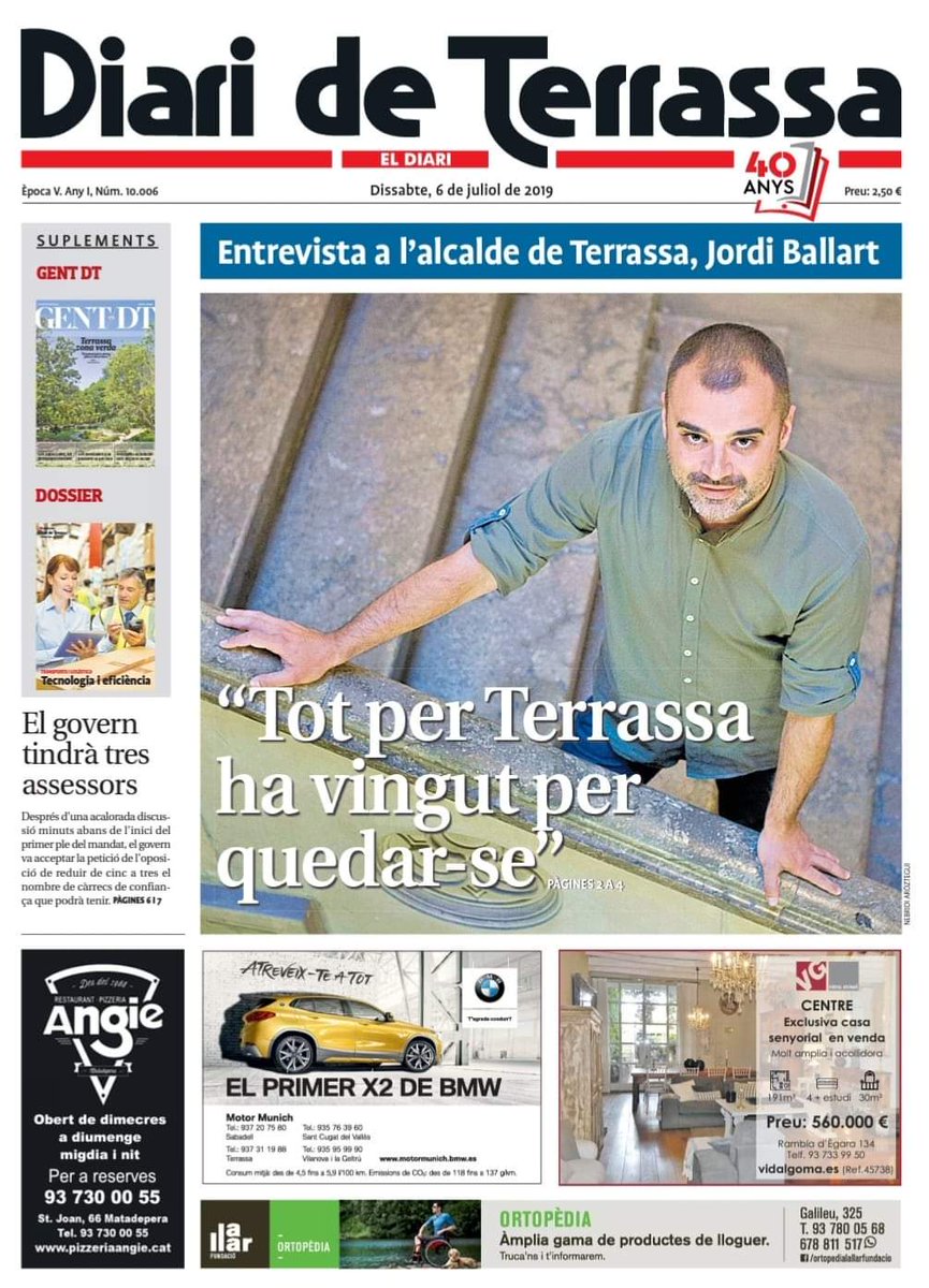 jordi_ballart's tweet photo. Moltes felicitats @DiarideTerrassa per aquesta nova etapa en català! https://t.co/uqshGyejUq