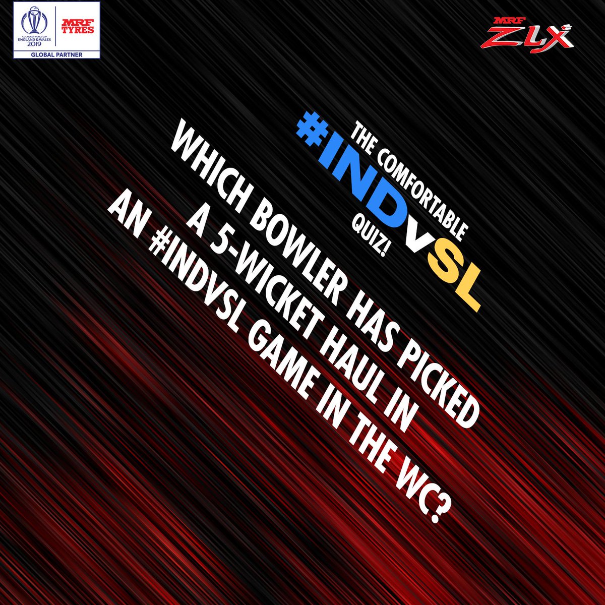 MRFWorldwide's tweet image. Question no.5!

Not many have achieved this feat. Do you know the answer to this one?

To be eligible to win:
-Answer with #RideAlongWithMRF
-Retweet the question
-Follow us

#INDvSL #CWC19