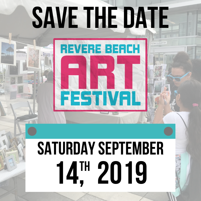 RevereBeach1896's tweet photo. SAVE THE DATE! Join us for the 4th Annual Revere Beach Art Festival at the Markey Bridge on Saturday Semptember 14th, 2019. You definitely don't want to miss out, so mark it on your calendar today! #reverebeach #artfestival #savethedate #markeybridge #bostonevents #bostonart https://t.co/DkXdUZQx9e
