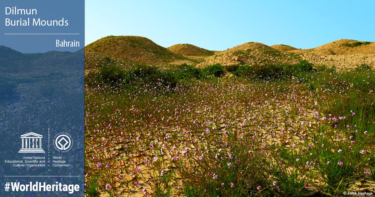 Whc43B's tweet photo. ⚡Live from Azerbaijan🇦🇿

Dilmun Burial Mounds, #Bahrain 🇧🇭 just inscribed as @UNESCO #WorldHeritage site☀️ 

#43WHC #43WHCBAKU #WorldHeritage #Baku #Azerbaijan https://t.co/nXgGWPKxbz