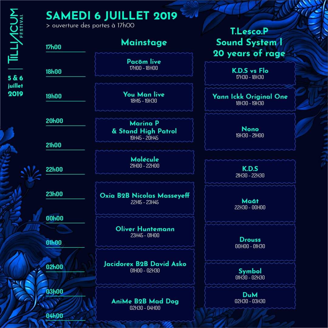 Tilliacum's tweet photo. Timetable de ce samedi soir 🔥
#tilliacumfestival https://t.co/teUyHgGkbY