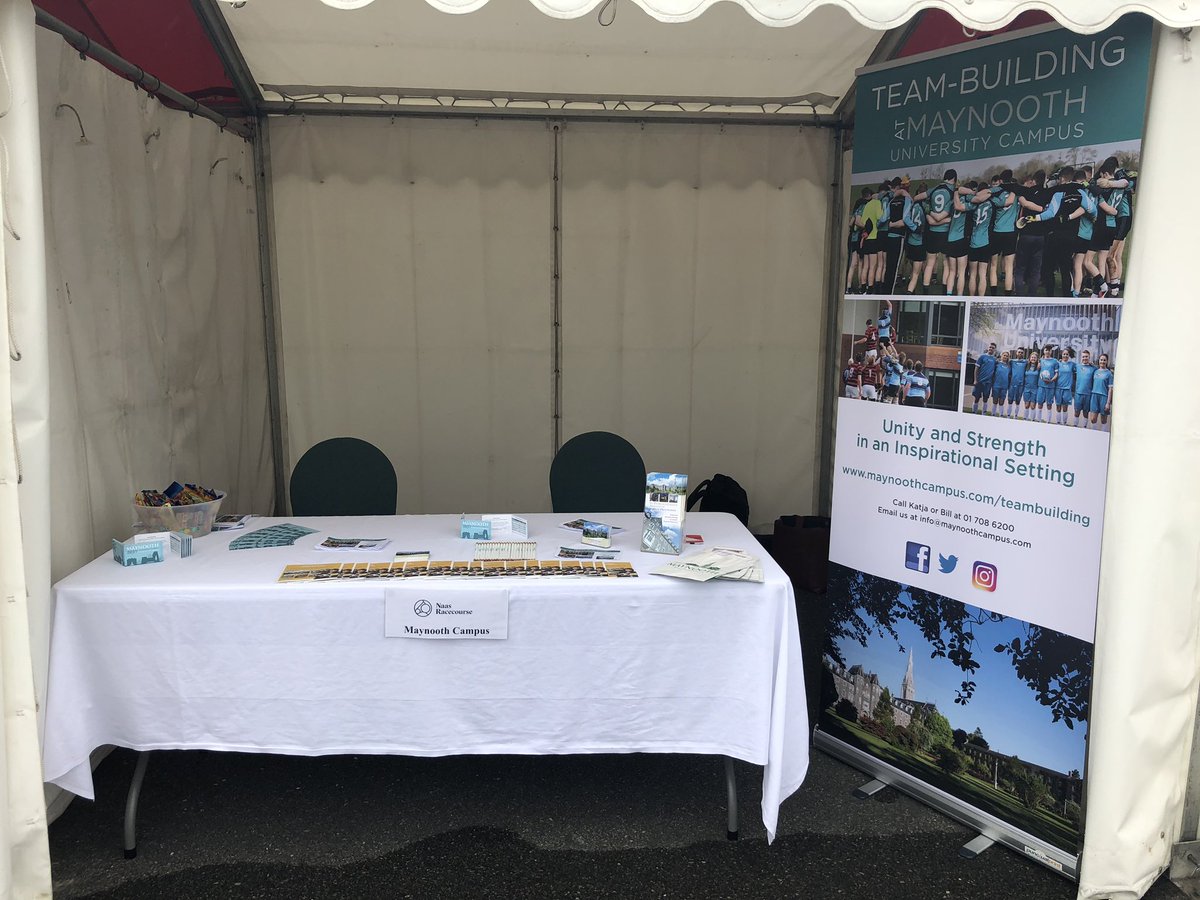 MaynoothCampus's tweet image. We are here today at @NaasRacecourse for their annual Family Fun &amp;amp; Summer BBQ. Make sure to come over to our stand, Dan, Katja and Robyn will be happy to answer your questions. We also have a competition running so make sure to get involved! #NaasTownGoesRacing #VisitMaynooth