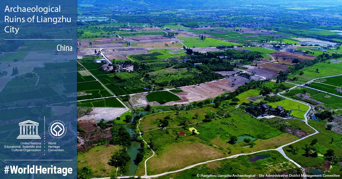 Whc43B's tweet photo. ⚡Live from Azerbaijan🇦🇿

Archaeological Ruins of Liangzhu City, #China🇨🇳 inscribed as @UNESCO #WorldHeritage site☀️ 

#43WHC #43WHCBAKU #WorldHeritage #Baku #Azerbaijan https://t.co/7gTqhLLoq4
