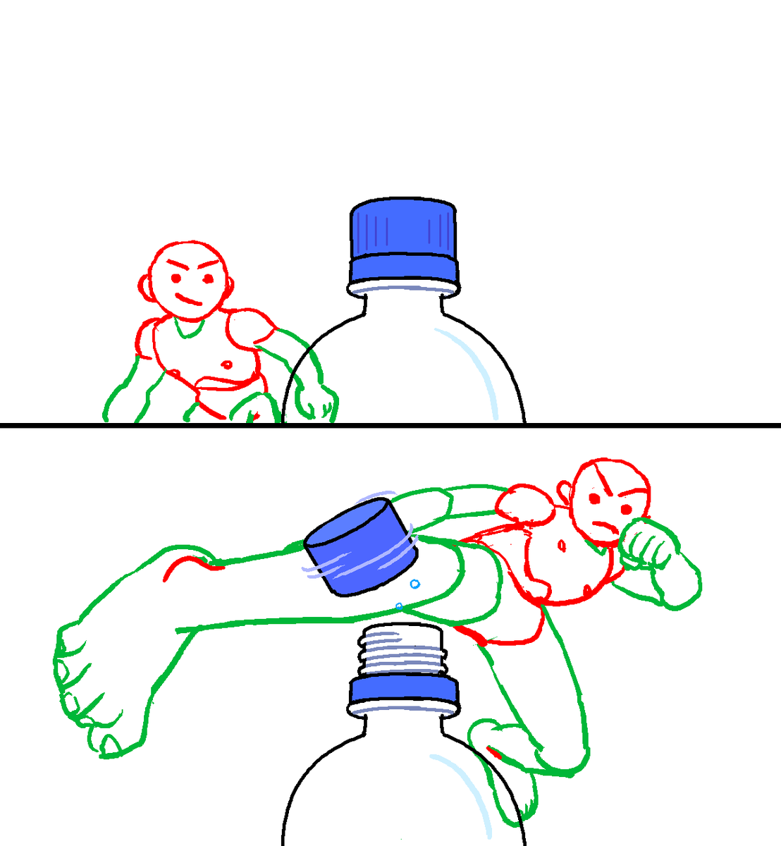 よく考えたら1コマ目でもう回ってなきゃおかしいんだな。それか、逆にする。 