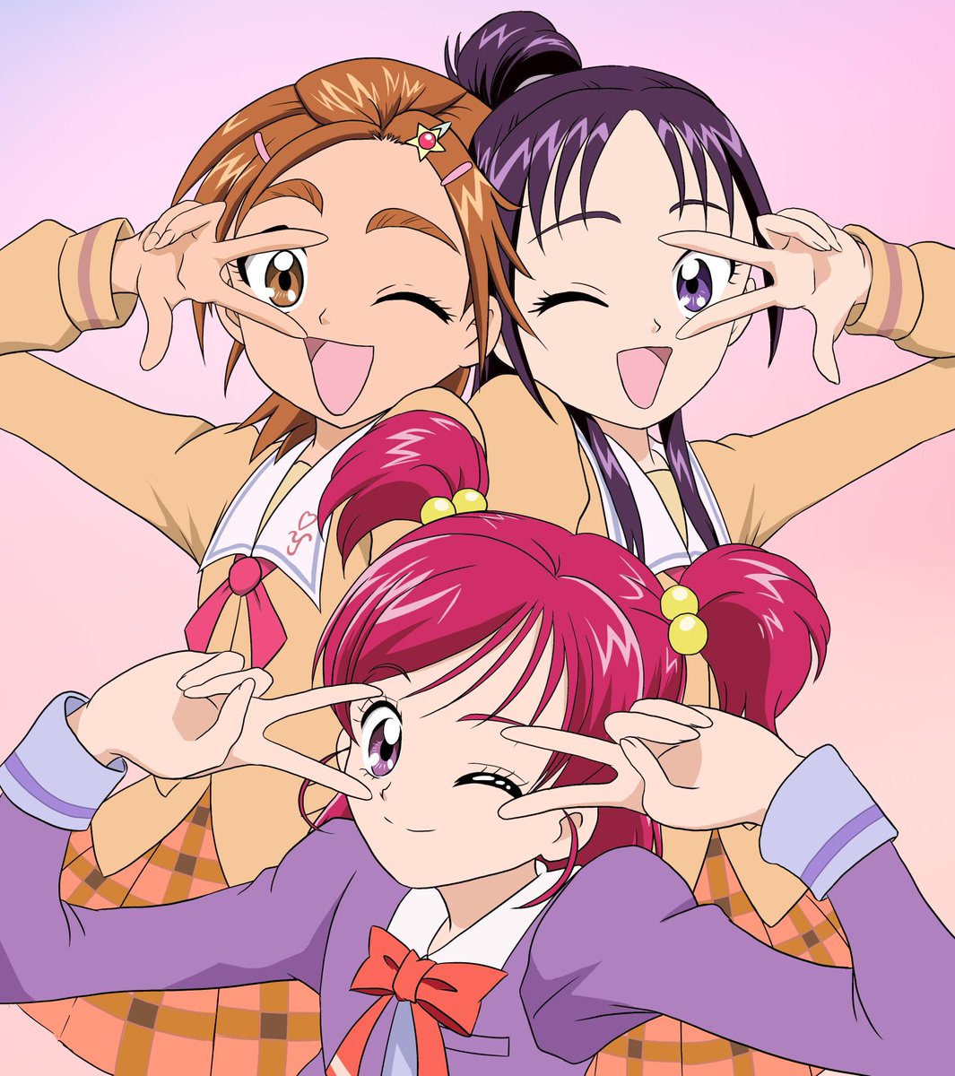 がんばらんす 新しいプロフィール画像 完成 制服deガンバランスdeダンス プリキュアの魔法 Happy Coming Hey