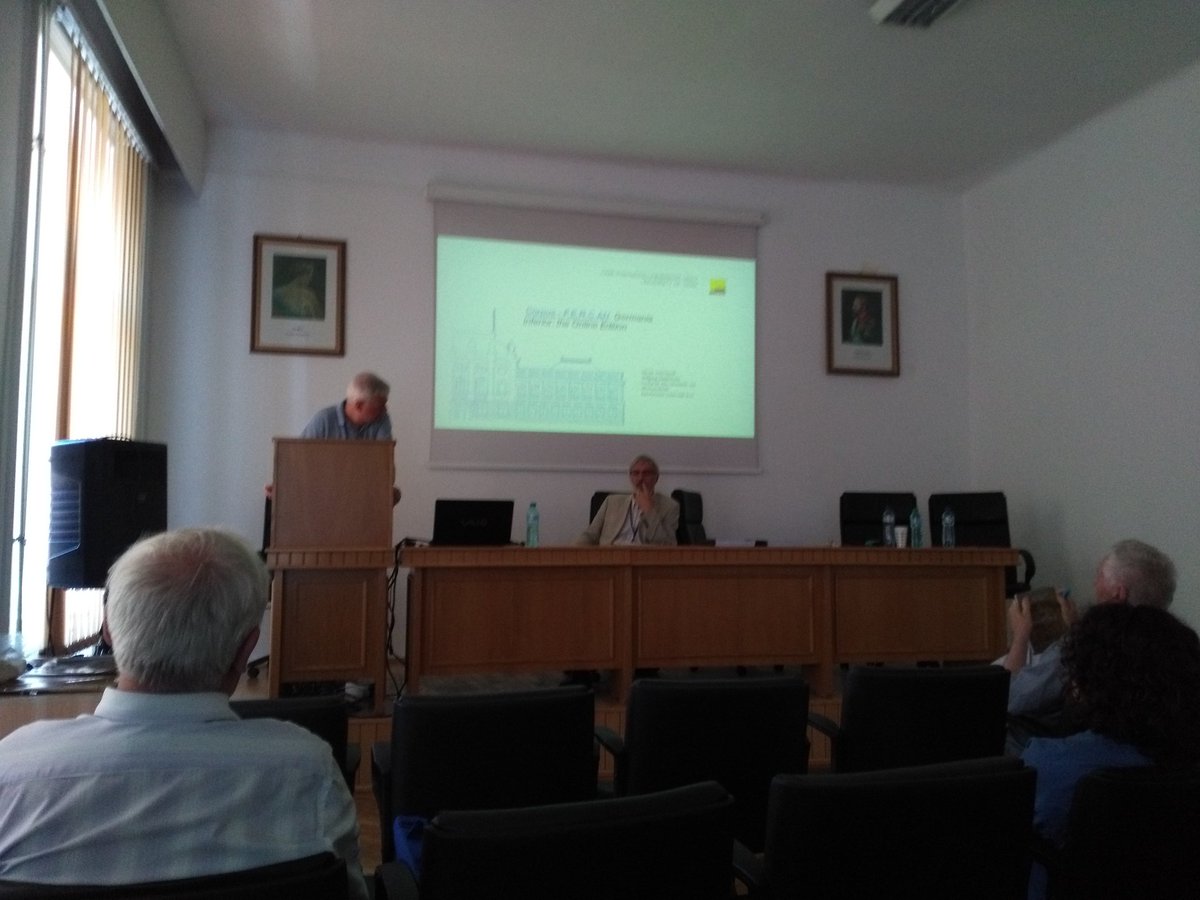archaeo_astrid's tweet photo. Our project on the screen!
Try it, take a look at https://t.co/3KSGtKBGU5 and discover Celtic divine names in the province of Germania Inferior!
#fercan #conferencevibes #happyconferencing 
@AntikeGraz 

Wolfgang Spickermann and Werner Petermandl from @UniGraz https://t.co/VdRal7rN7I