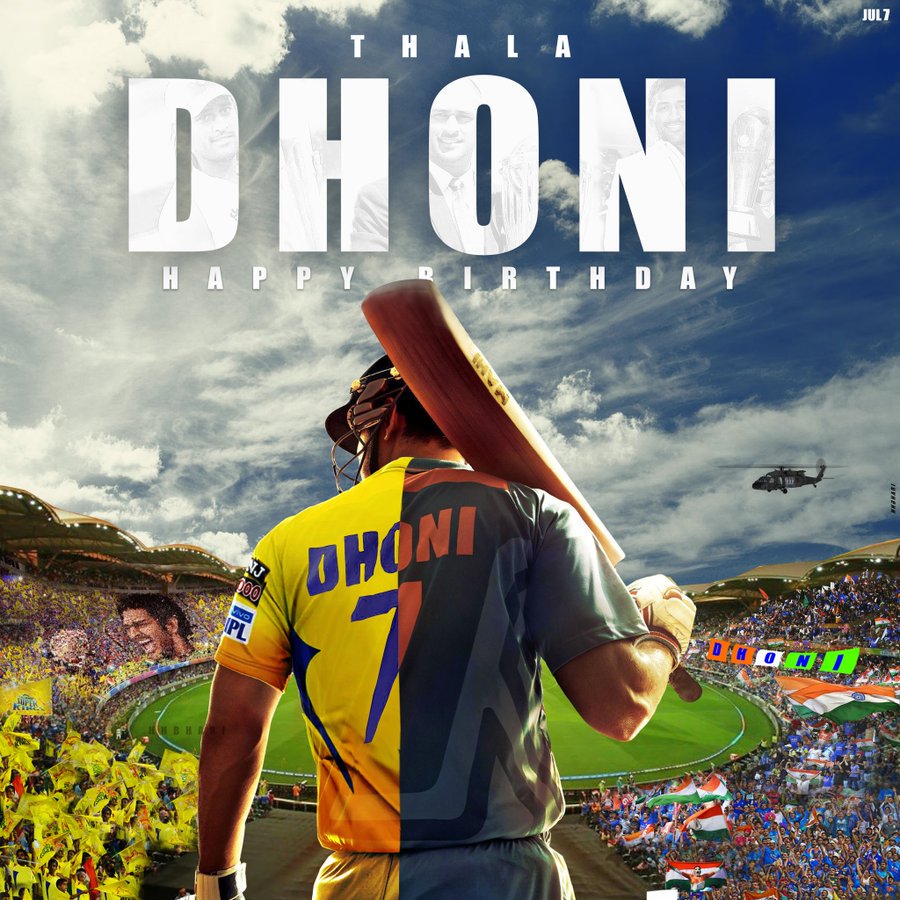 Happy birthday Mahendra Singh Dhoni sir 