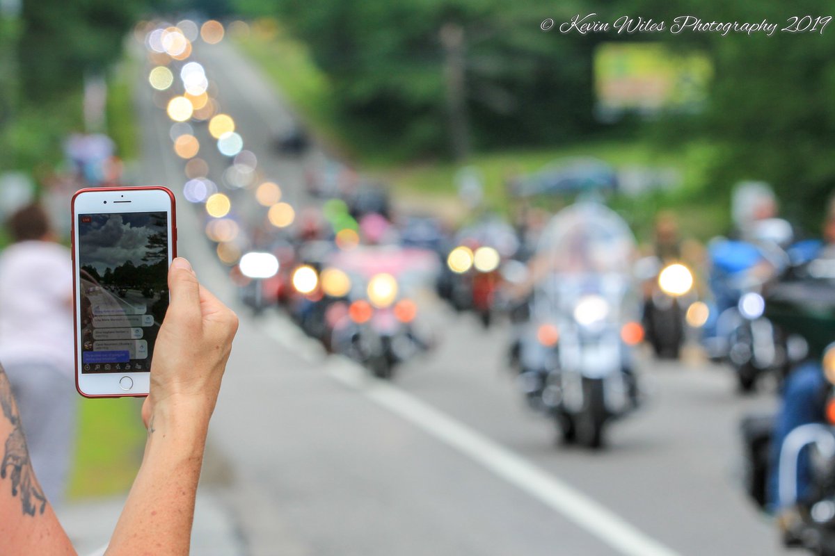 kwilesjrphoto's tweet photo. What an incredible afternoon in New Hampshire as thousands of motorcycles took to the road in the #RideForTheFallen7 from Laconia, NH to Randolph, NH. https://t.co/OrffFYIuF3