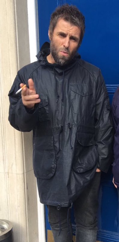 Liam Gallagher wears Barbour 