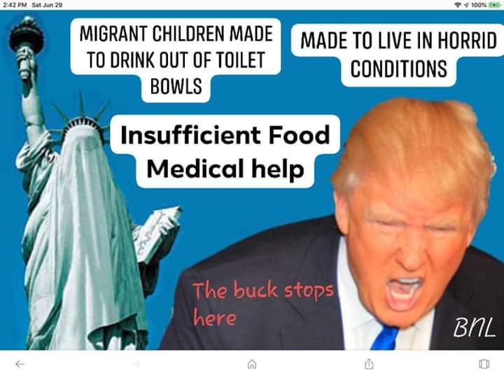 MaryKli01286615's tweet photo. @CharlesMBlow #TrumpDetentionCamps #ClosetheCamps #TRUMPCRIMINALINVESTIGATIONS #COVERUPDONALD #GUILTY https://t.co/bO0oEdFOri