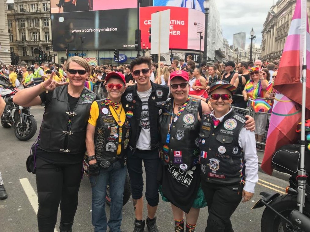Let's go Dykes on Bikes :) #dykesonbikes #PrideJubilee #PrideInLondon #ridewithpride #womenwhoride #gaybikers