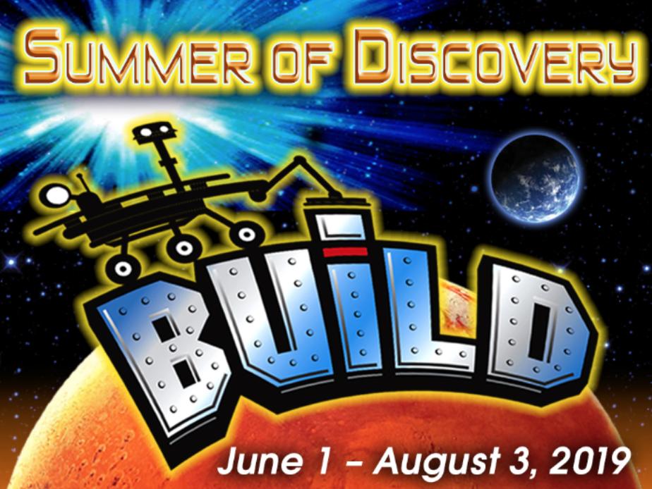 SpaceFoundation's tweet image. TODAY! Create your own artistic representation of living on Mars in postcard form. Come &quot;Build!&quot; with us! #SummerOfDiscovery #Space4Fun