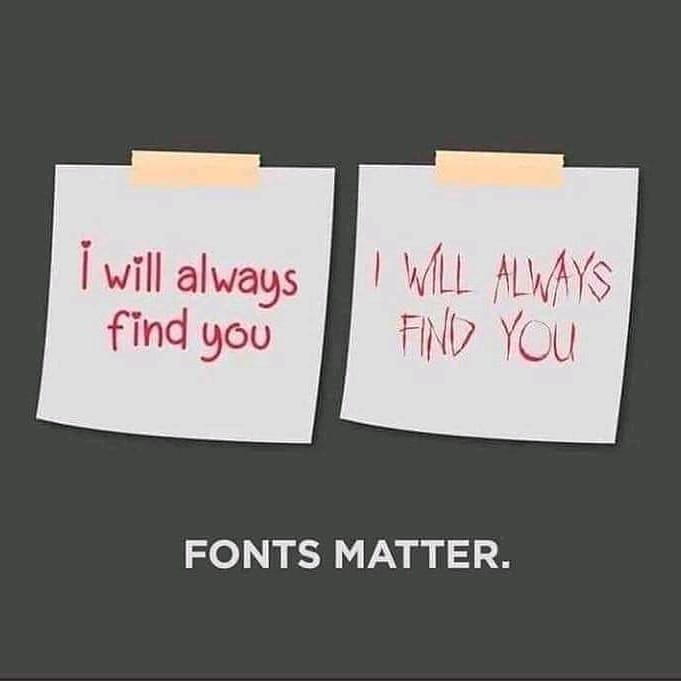 fonts matter