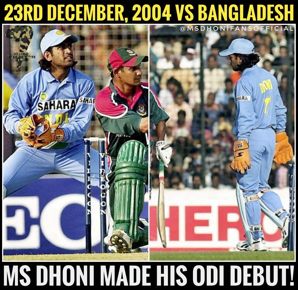 Ms Dhoni Fans Official 23rd December 04 Was The Day When Ms Dhoni Achieved What Every Single Cricketer Aspires By Making His Indian Team Debut Against Bangladesh Happybirthdaydhoni Msd38 T Co Xyfxeydldb Ms Dhoni Fans Official 23rd December 04 Was The Day When Ms Dhoni Achieved What Every Single Cricketer Aspires By Making His Indian Team Debut Against Bangladesh Happybirthdaydhoni Msd38 T Co Xyfxeydldb