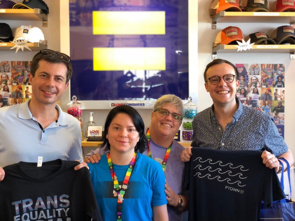 Co4Pete's tweet photo. You gotta stop by the @HRC shop in Ptown when on vacation. @PeteButtigieg @Chas10Buttigieg https://t.co/SwCQfiuKj9