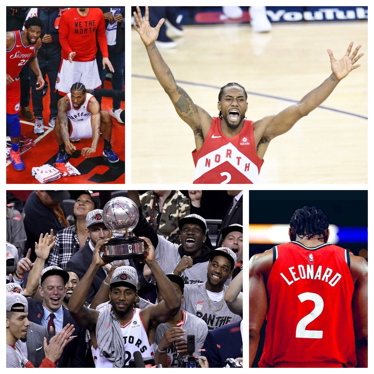 DinaPugliese's tweet photo. Don’t “Kawhi” because it’s over 😔. Smile because it happened 😄. Our love for the legend is forever. #ThankYouKawhi #Aha #Aha #Aha #Aha 💛🙏 @Raptors https://t.co/qgjQ7cg1Pd