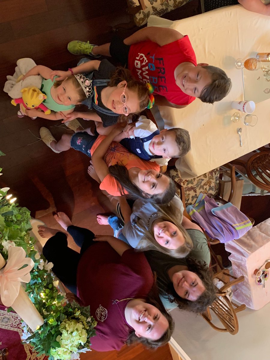 We enjoyed having our crew together yesterday. And oh yes their parents were there as well.