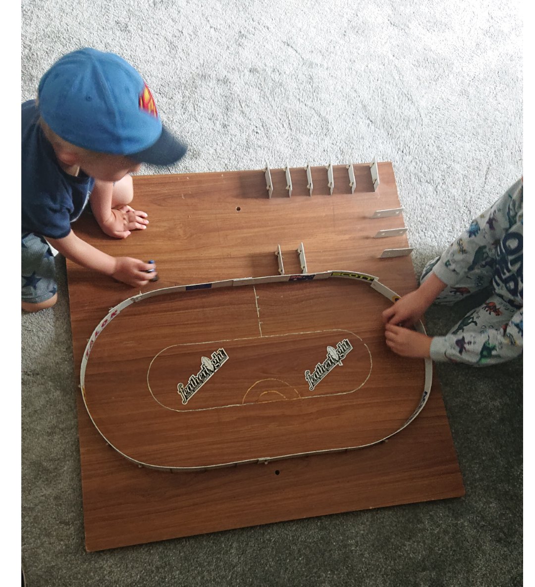DannyKingRacing's tweet image. Dug out my old speedway track I made when I was a lad. The boys seem to love it. #hoursoffun #speedway