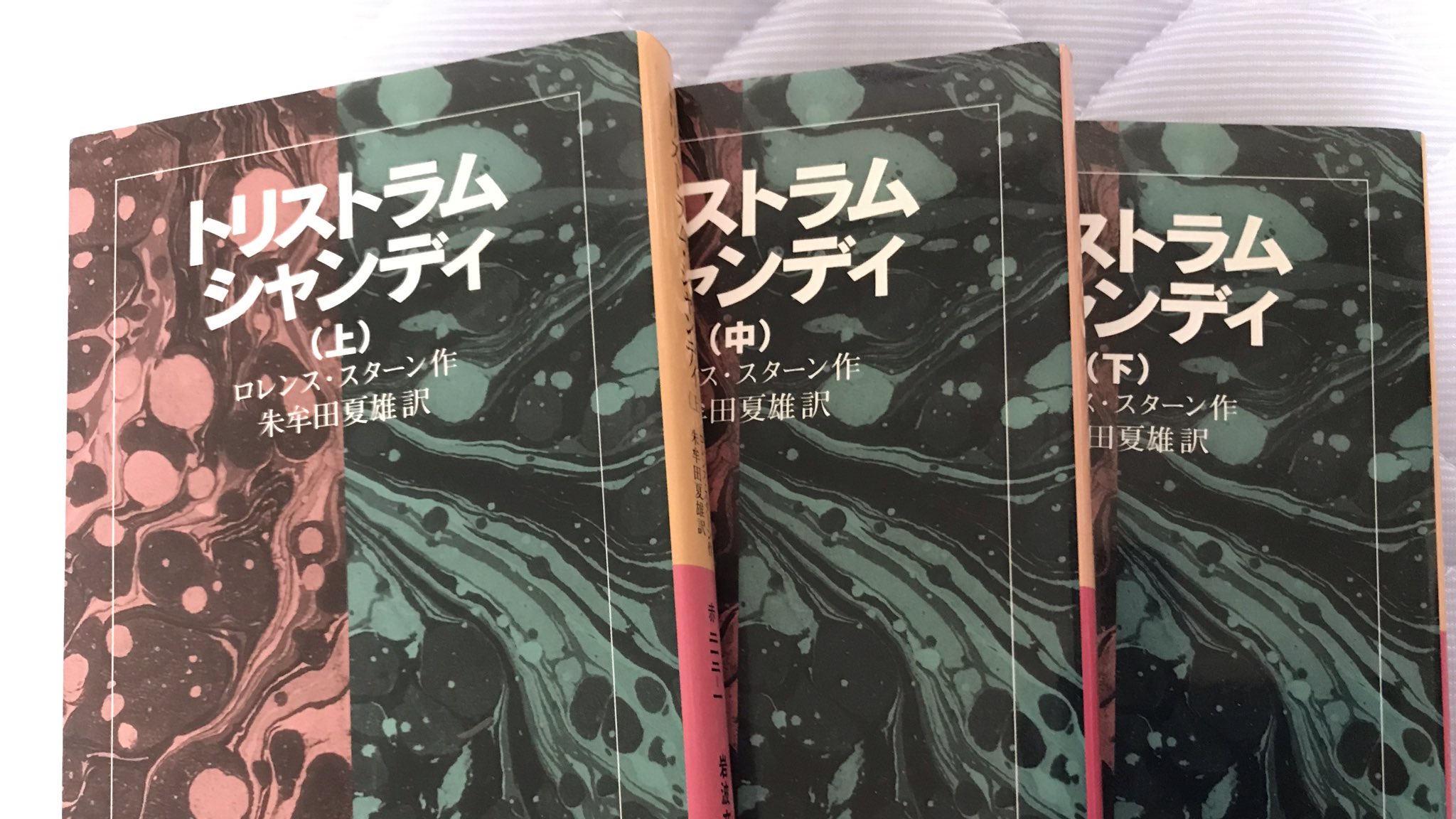 フィッシュ この岩波文庫がすごい総選挙 気になるハッシュタグを見かけたので推すのは トリストラム シャンディ 未完だけど完結させる気がそもそもあったかどうか 18世紀の小説なのに もう語ることはない 的意味でページを黒塗りにしたりする前衛的