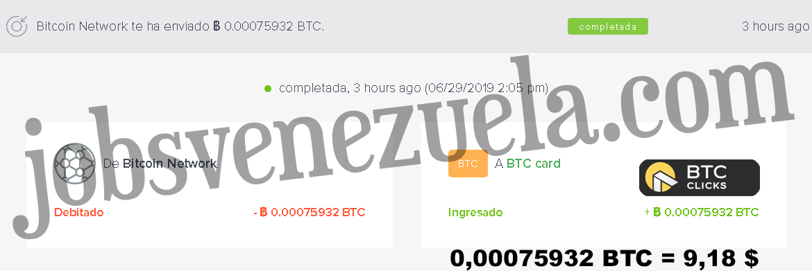 Jobs_Venezuela's tweet photo. 💸🇻🇪 BTCClicks nos【Paga Satoshis】por ver publicidad... Un #trabajo muy #fácil ideal para las personas nuevas ✔ ¡Construyendo un equipo de #referidos! puedes obtener un "#ingreso decente" cada mes 😎

Únete ⬇️
🔥 https://t.co/YGXmRwYo50 🔥

#Prueba de #Pago de #BTCClicks 2019 https://t.co/02bILkpVku