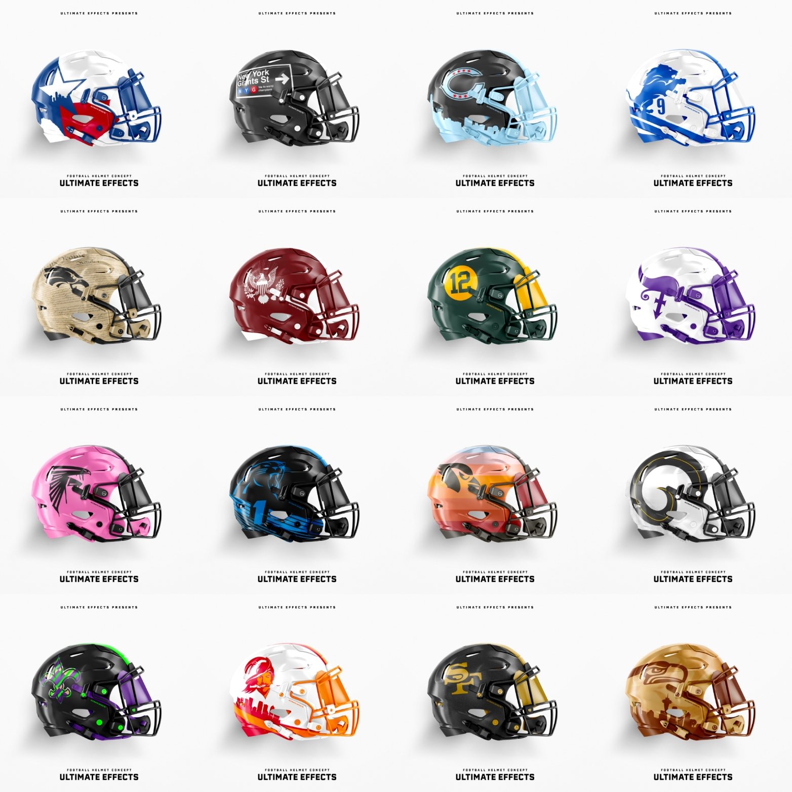 nfl city helmets