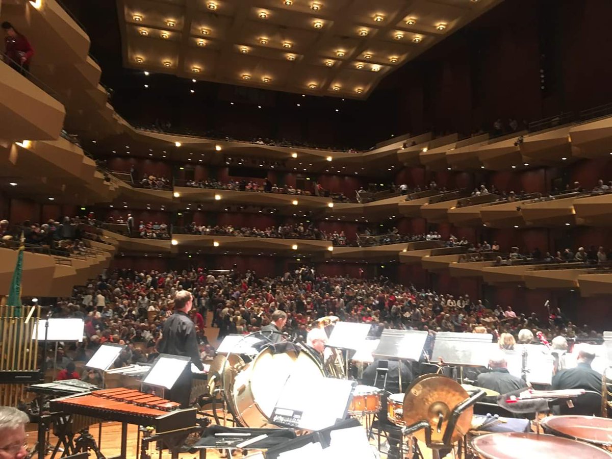 Fun times with the Seattle Wind Symphony in Benaroya Hall.