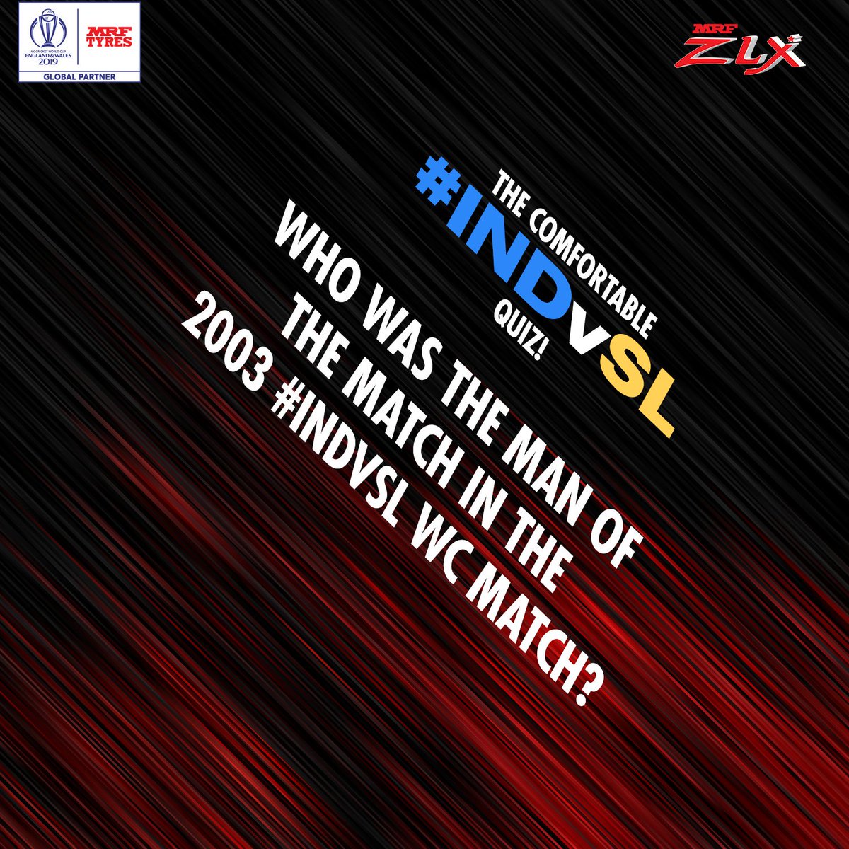 MRFWorldwide's tweet image. Question no. 12

There were a couple of brilliant performances in that game but just one player of the match. Do you know who it was?
 
To be eligible to win:
-Answer with #RideAlongWithMRF
-Retweet the question
-Follow us

#INDvSL #CWC19