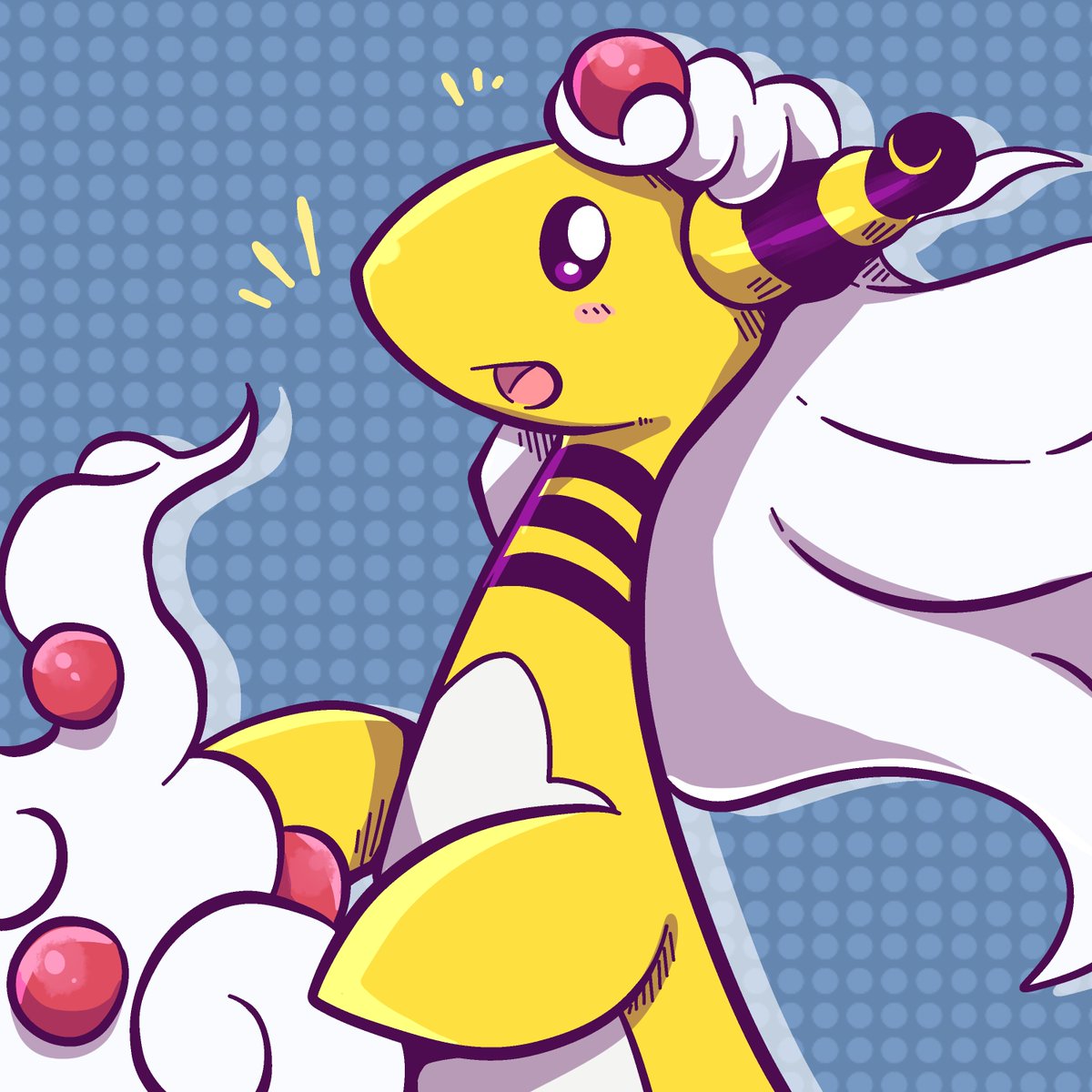 Here's the Ampharos line and I wanted to include the majestic mega amp...