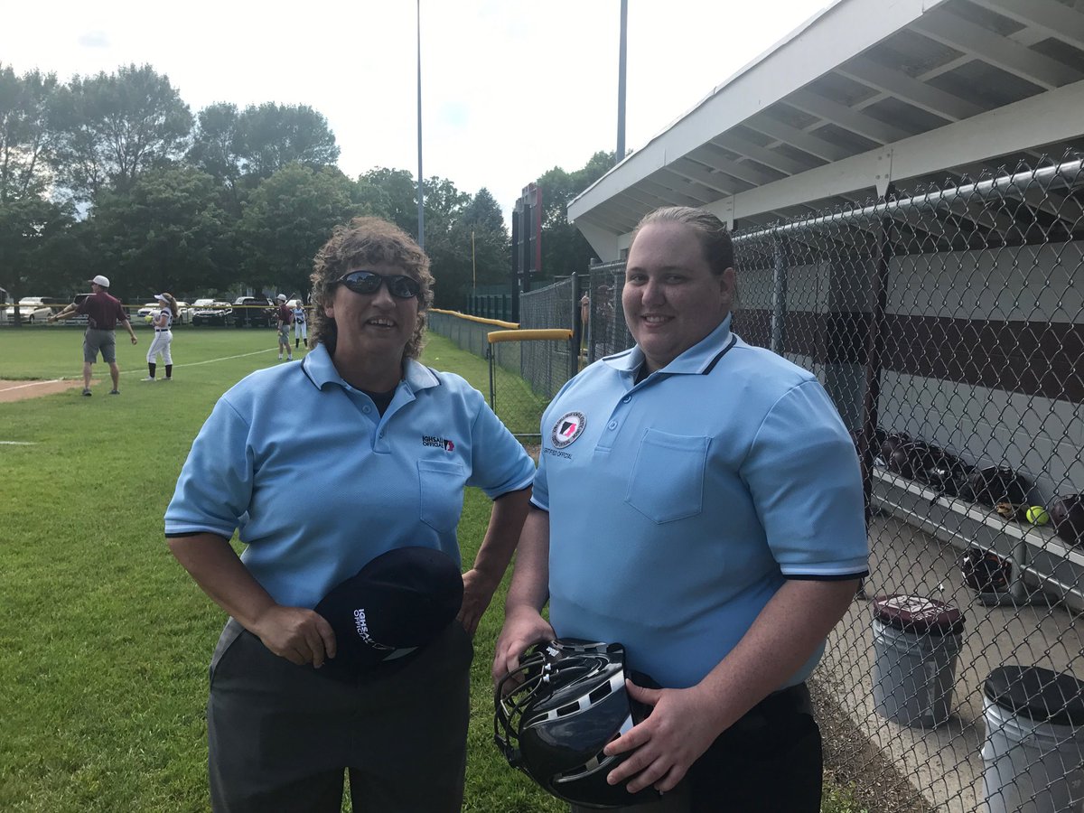First time in my coaching career we had two female umpires. Great to see.