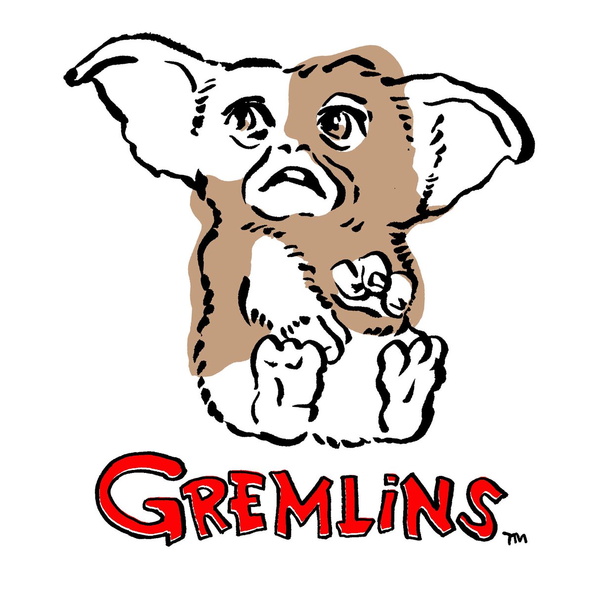 カツミタイスケ Twitter પર Movie Moviestar Illustration Illust イラスト 映画 Gremlins グレムリン Gizmo