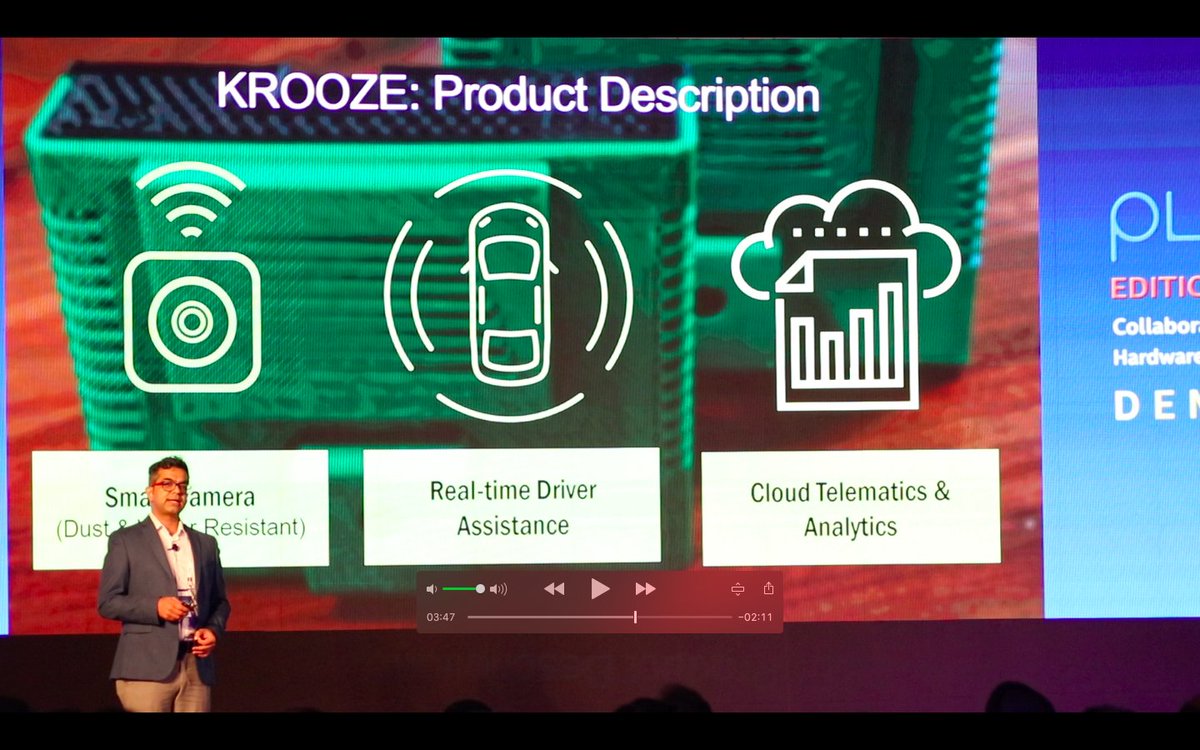 kaaenaat's tweet photo. Kaaenaat a great time at the @IntelIndia @SINEIITB #Plugin demo day and even won a trophy!

We demonstrated #KROOZE - an #ADAS built for India &amp; #MadeInIndia - for trucks, two wheelers, and vehicles of all types. 

Later this month, we're unveiling a few new products. Stay tuned! https://t.co/SfFA2wekF5