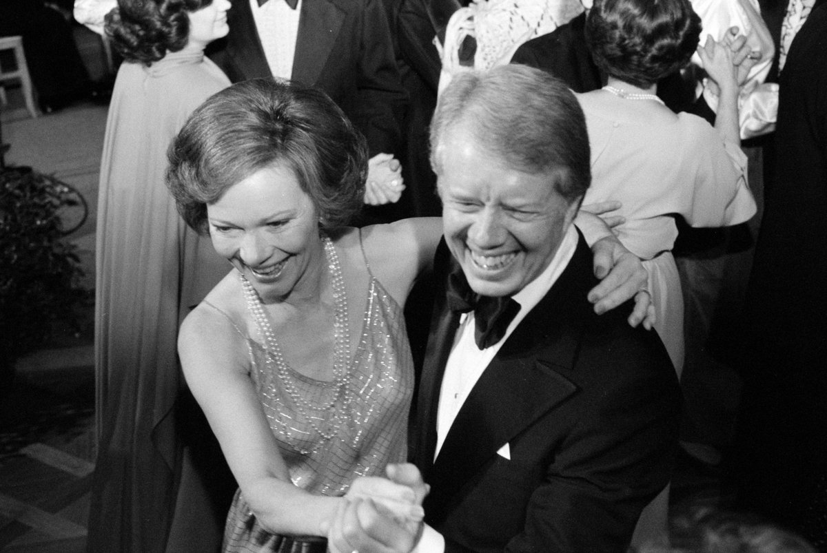 CarterCenter's tweet photo. Happy 73rd wedding anniversary to Jimmy and Rosalynn Carter! They were married on July 7, 1946. This photo of them dancing is from a 1977 White House congressional ball. 

(photo: Alamy stock/M. Trikosko) https://t.co/p1a0KZs3qq