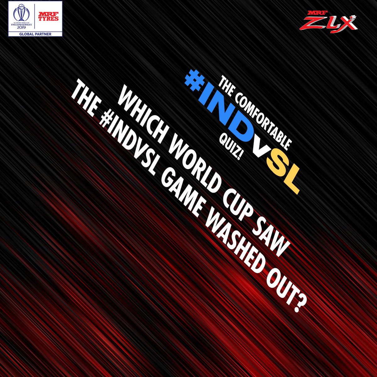 MRFWorldwide's tweet image. Question 15!

The final question is here.

Make sure you follow the rules and answer all the questions in the thread.
 
To be eligible to win:
-Answer with #RideAlongWithMRF
-Retweet the question
-Follow us

#INDvSL #CWC19