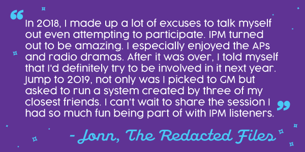 PodMonth's tweet photo. We've got participants in #IPM2018 from across the world and across genres! This is what @sleypy from @TRFPodcast said about #IPM2018 and #IPM2019. Want to support IPM? Head on over to https://t.co/ONvaWMIhp1! https://t.co/YlTcJ8CGmf