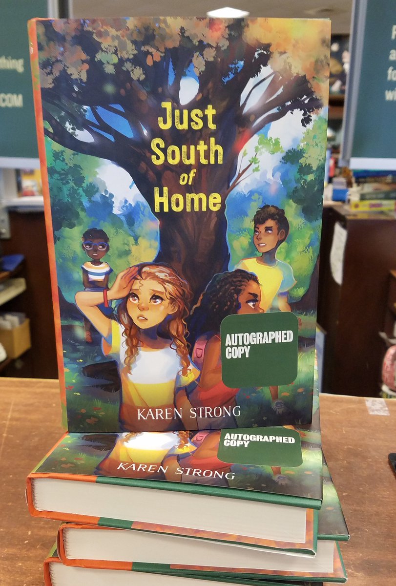 Signed copies of #JustSouthofHome at @BNAthens in my hometown. 😍📚