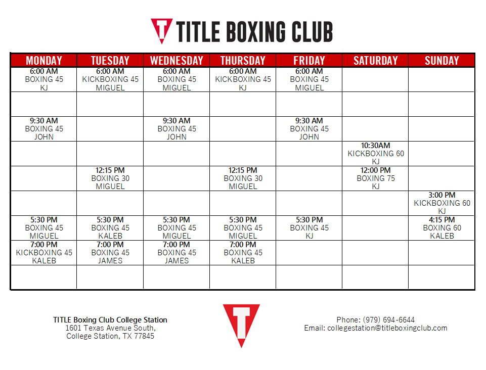 TITLE Boxing Club College Station tweet media