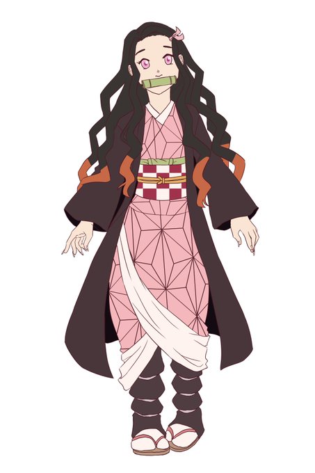 🎄☃️Renée☃️🎄さんがTwitterに投稿した竈門禰豆子(鬼滅の刃)のイラスト。