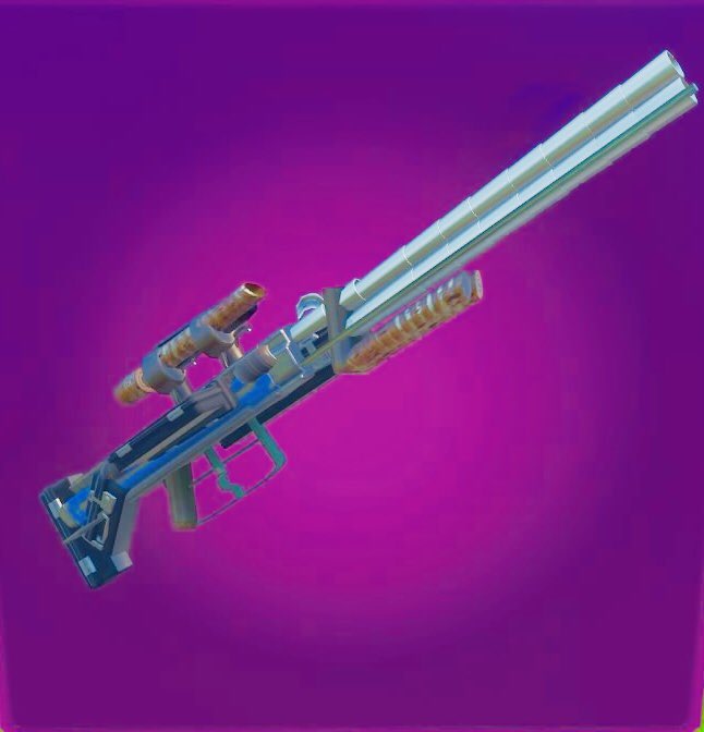 White Farachaニケ Fortnite フォートナイト フォトナ クリエイティブ 新武器 レーザースナイパー 紫 金